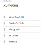 Top 10 từ khóa được tìm kiếm trên Google nhiều nhất 2014