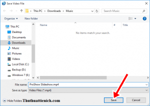 Chọn nơi lưu video trên máy tính Chọn nơi lưu video trên máy tính