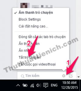 Tắt trò chuyện nick Facebook trên máy tính Tắt trò chuyện nick Facebook trên máy tính