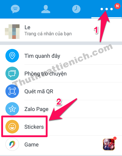 cach tai sticker zalo 10 Cách tải sticker, hình động chat trên Zalo