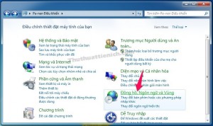 Chọn Đồng hồ, ngôn ngữ và vùng Chọn Đồng hồ, ngôn ngữ và vùng
