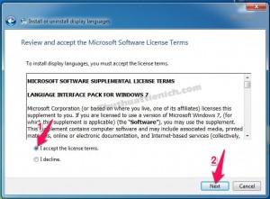 Tích vào ô I accept the license terms sau đó nhấn nút Next Tích vào ô I accept the license terms sau đó nhấn nút Next
