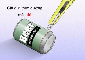 Cắt rời phần đáy lon Cắt rời phần đáy lon