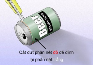Cắt phần trên chừa lại 2 - 3 cm gần phần lỗ Cắt phần trên chừa lại 2 - 3 cm gần phần lỗ