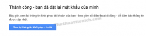 Đặt lại mật khẩu thành công Đặt lại mật khẩu thành công