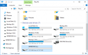 Dung lượng USB từ 7,2 GB bị giảm còn 737 MB Dung lượng USB từ 7,2 GB bị giảm còn 737 MB