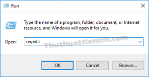 Nhấn tổ hợp phím Windows + R sau đó nhập lệnh regedit Nhấn tổ hợp phím Windows + R sau đó nhập lệnh regedit