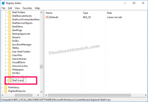 Đặt tên cho khóa này là Shell Icons Đặt tên cho khóa này là Shell Icons