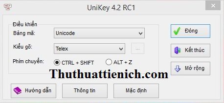 Unikey 4.2 Rc1 | Download Unikey 4.2 Rc1 Cho Win 8 Và Win 8.1