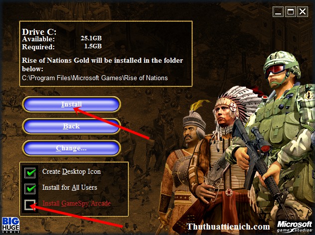 rise of nations key
