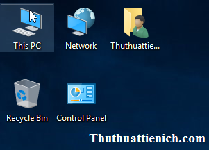 Hướng dẫn bật biểu tượng My Computer trên màn hình Desktop Windows 10