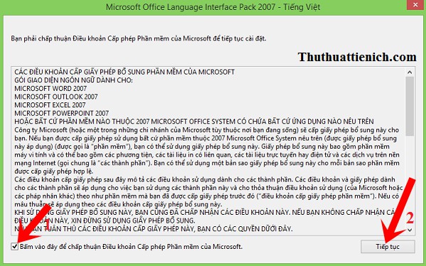 Hướng dẫn cài đặt tiếng Việt cho bộ phần mềm Microsoft Office 2007