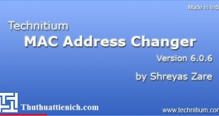 Technitium MAC Address Changer - Phần mềm đổi địa chỉ MAC chuyên dụng