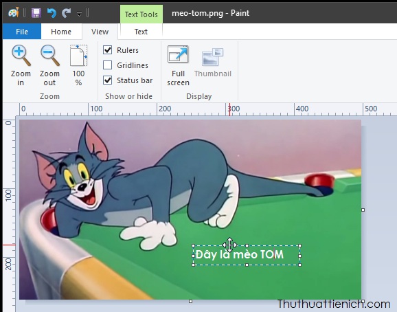 Cách Viết, Chèn Chữ Lên Ảnh Nhanh, Đơn Giản Với Ứng Dụng Paint