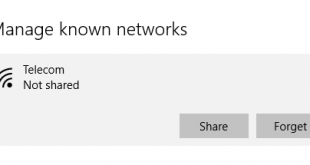 Cách xóa mạng Wifi đã lưu trên Windows 10