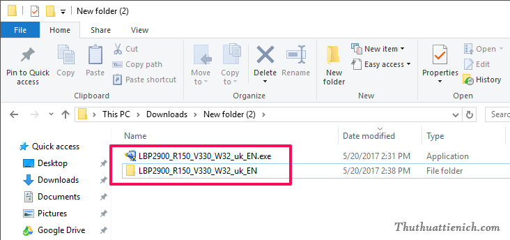 Run the downloaded file, now a new file will be created with the same name as the above file (same directory)