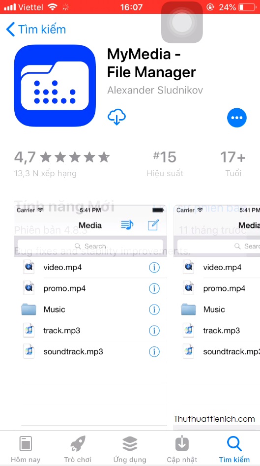 Tải ứng dụng MyMedia - File Manager trên App Store
