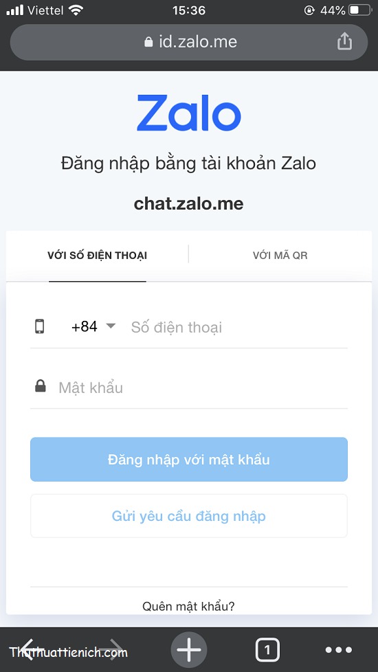 Chỉ cần làm vậy là bạn đã có thể truy cập Zalo Web trên iPhone, iPad rồi đó