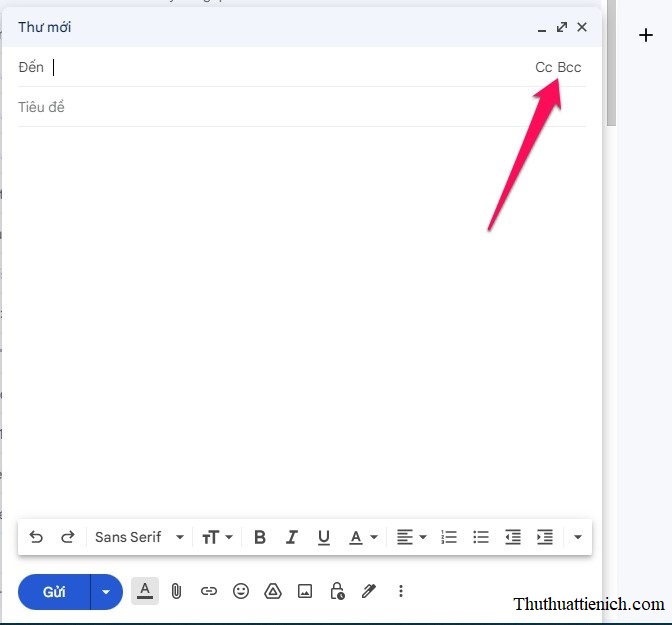 Cc và Bcc trong Email, Gmail là gì?