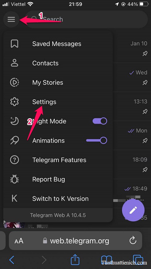 Cách mở, bỏ chặn nội dung nhạy cảm, 18+ Telegram trên điện thoại (Android & iOS, iPhone)