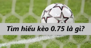 Kèo chấp 0.75 trái tại nhà cái 99ok