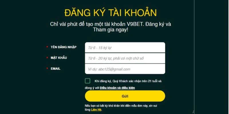 Đăng Ký V9bet - Hướng Dẫn Chi Tiết Từ A Đến Z Cho Tân Thủ