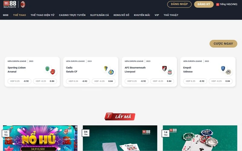 M88 – Nhà cái hàng đầu châu Á với sự uy tín, chuyên nghiệp và đa dạng