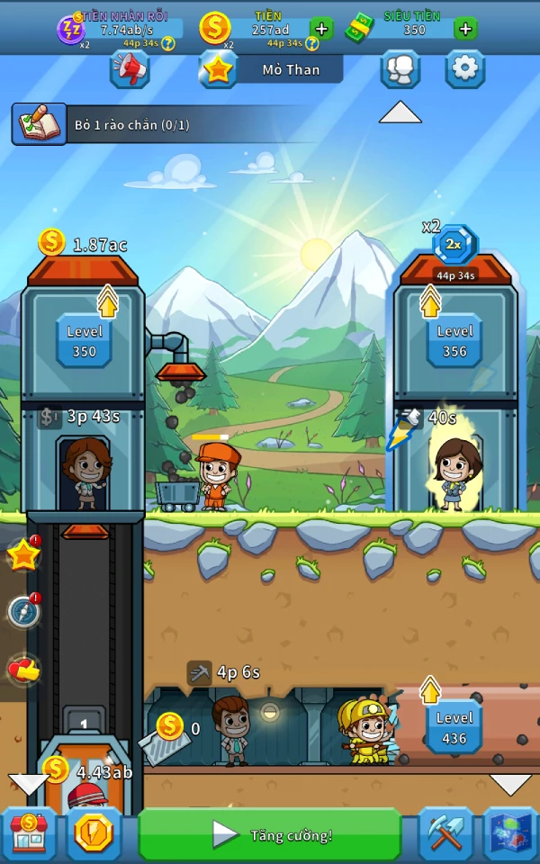 Tải Mod Idle Miner Tycoon: Gold & Cash APK