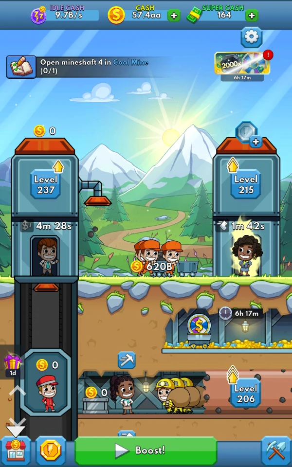 Tải Mod Idle Miner Tycoon: Gold & Cash APK