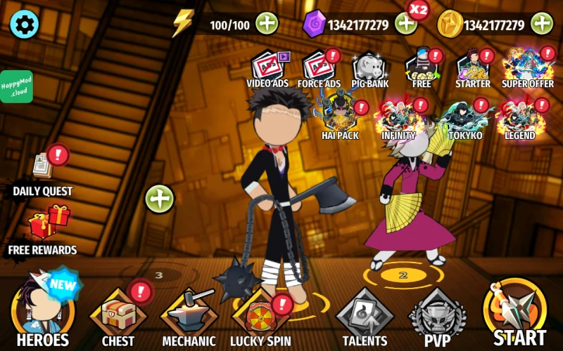 Tải Mod Stickman Shadow Hunter Fight APK