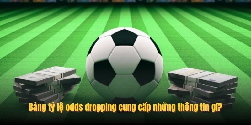 Bảng tỷ lệ odds dropping cung cấp những thông tin gì?