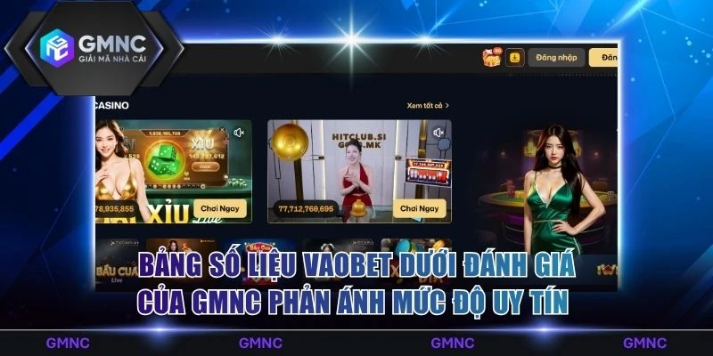 Vaobet Dưới Đánh Giá Của GMNC Khẳng Định Chất Lượng Uy Tín
