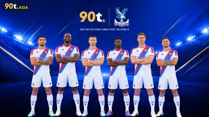 90t CHÍNH THỨC TRỞ THÀNH ĐỐI TÁC CÁ CƯỢC CHÍNH THỨC TẠI CHÂU Á CỦA CRYSTAL PALACE F.C. MÙA GIẢI 2026/27